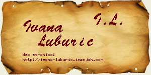 Ivana Luburić vizit kartica